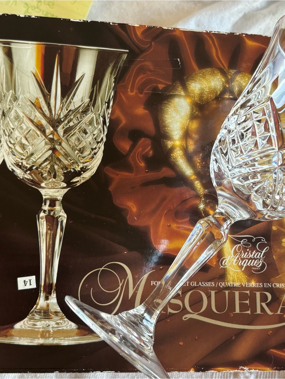 Fine lead Crystal Wine Glasses - Clear